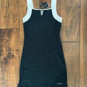 Burberry Elegant Black and White Mini Dress